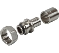 Переходник аксиальный SANEXT с накидной гайкой Ду16мм x2.2 - 3/4" Евроконус, c гильзой в комплекте 2шт 4935_2