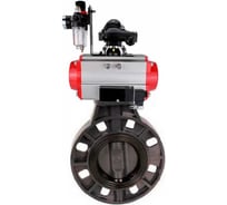 Затвор DN.ru НПВХ-НПВХ-E-2W-Fb-ISO Дн150 Ру10 пневмопривод, пневмораспределитель, БКВ, БПВ D050-83909