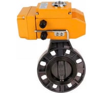 Затвор DN.ru НПВХ-НПВХ-E-2W-Fb-ISO Дн150 Ру10, электропривод QT-005 220В (4-20мА) D050-84031