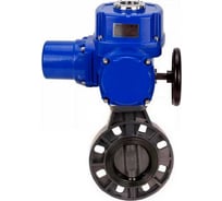 Затвор DN.ru НПВХ-НПВХ-E-2W-Fb-ISO Дн50 Ру10, электропривод QT-W (M)-005 380В D050-84085