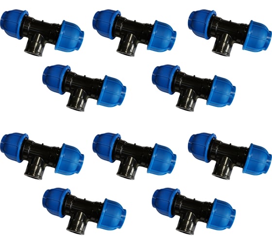 Переходной тройник BOUTTE ПНД 25 - ВР1/2"- 25, 10 шт 9277673