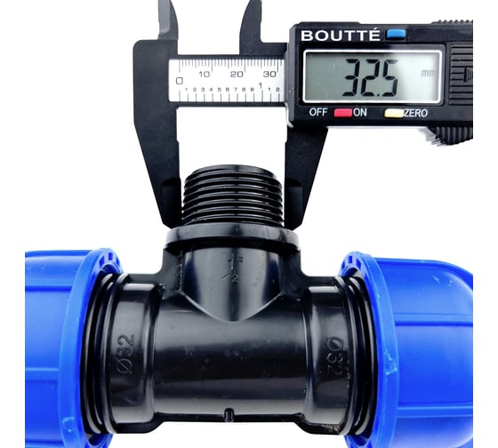 Переходной тройник BOUTTE ПНД 32 - НР 1" - 32, 10 шт 9277802