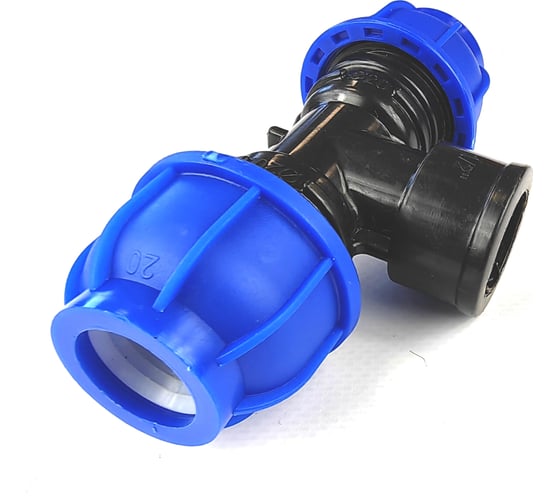 Переходной тройник BOUTTE ПНД 20 - ВР 1/2" - 20, 9 шт 9278434
