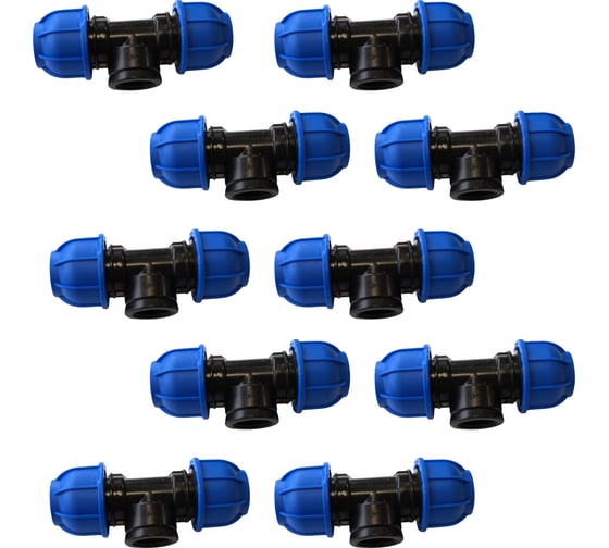 Переходной тройник BOUTTE ПНД 32 - ВР 3/4" - 32, 10 шт 9278441