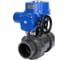 Кран шаровой НПВХ-НПВХ-E-FP-GRM-ISO Ду40 Ру10 DN.ru с электроприводом QT-W (M)-005 220В D160-66420 5