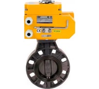 Затвор дисковый DN.ru НПВХ-НПВХ-E-2W-Fb-ISO Дн50 Ру10, электропривод QT2-003 24В D050-84067