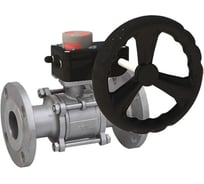 Кран шаровой  DN.ru316-316-FP-F-ISO-H Ду80 Ру40, редуктор с индикатором положения D160-66180