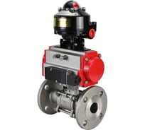 Кран шаровой  DN.ru316-316-FP-F-ISO-H Ду65 Ру40, пневмопривод, пневмораспределитель, БКВ D160-65765