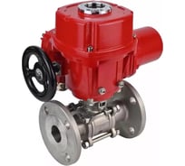 Кран шаровой DN.ru316-316-FP-F-ISO-H Ду65 Ру40, электропривод EX-020 220В D160-66167