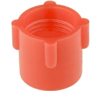 Заглушка пластиковая с внутренней резьбой Миниворкс GAS/BSP 1/8"x28, цвет красный – (20 шт.) CF1/8