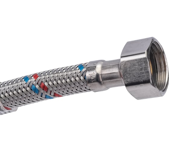 Подводка для смесителя СТМ сталь, 1/2xM10x150 см., короткий штуцер CWFSS150