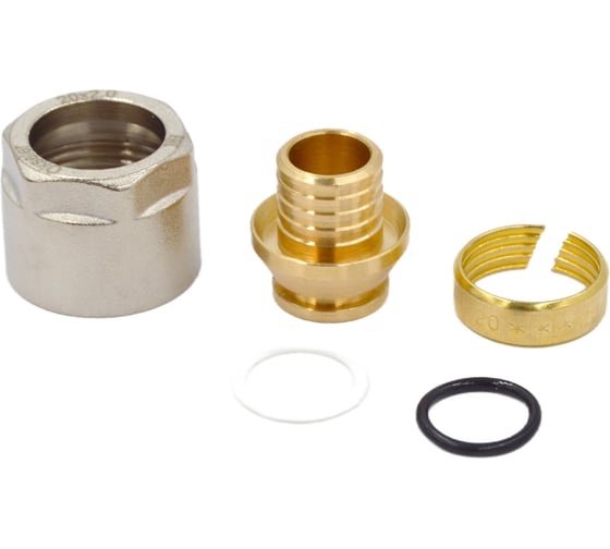 Фитинг компрессионный для PEX труб OKSELER 16x2.0x3/4, 2 шт oks00397-2
