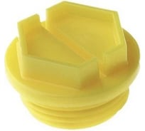 Заглушка пластиковая внутренняя Миниворкс с наружной резьбой M30x2, цвет желтый – (3 шт.) TFT30x2