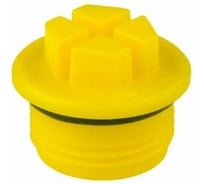 Заглушка пластиковая для внутренней резьбы Миниворкс GAS 1"x11, серия TFTOR, цвет желтый – (2 шт.) TFTOR1