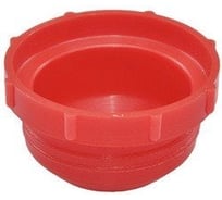 Заглушка пластиковая под внутреннюю резьбу Миниворкс 1" (стандарт резьбы GAS/BSP), цвет красный – (10 шт.) TTL1