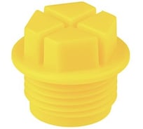 Заглушка пластиковая внутренняя Миниворкс с наружной резьбой 1/8" , цвет желтый – (10 шт.) TF1/8