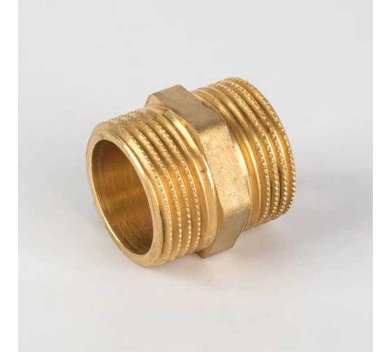 Ниппель ДМЗ DN15 (1/2") НР/НР латунь, 6 шт ДМЗ.005.15