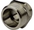 Ниппель переходной ДМЗ DN10x15 (3/8"НР х 1/2"НР) латунь никель, 6 шт ДМЗ.006.10х15Н 1