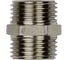 Ниппель переходной ДМЗ DN10x15 (3/8"НР х 1/2"НР) латунь никель, 6 шт ДМЗ.006.10х15Н 2