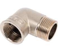 Угол 90 ДМЗ DN20 (3/4'') ВР/НР латунь никель (упаковка 2 шт) ДМЗ.011.20Н