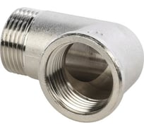 Угол 90 ДМЗ DN15 (1/2'') ВР/НР латунь никель (упаковка 3 шт) ДМЗ.011.15Н