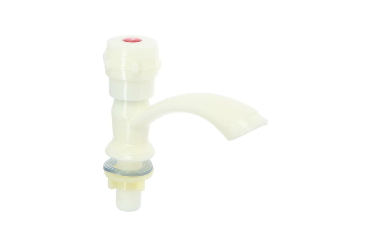 Кран на одну воду ZEIN Z2023 круглая ручка, пластик, короткий излив ...