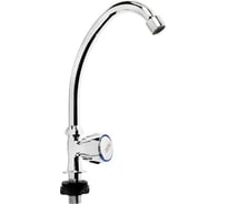 Моносмеситель ZEIN кранбукса латунь 3/8 резина, без подводки, хром 5541238