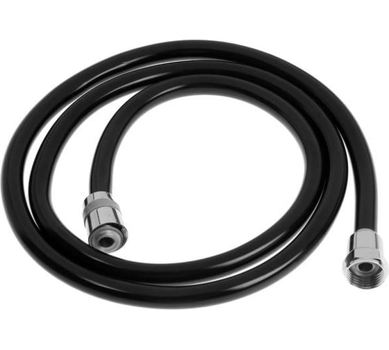 Душевой шланг ZEIN Z09PB 150 см, антиперекручивание, латунные гайки, черный 5482428
