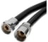 Душевой шланг ZEIN Z09PB 150 см, антиперекручивание, латунные гайки, черный 5482428 2