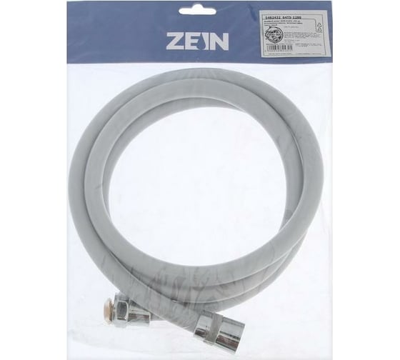 Душевой шланг ZEIN Z13PD 150 см, антиперекручивание, латунные гайки, темно-серый 5482432