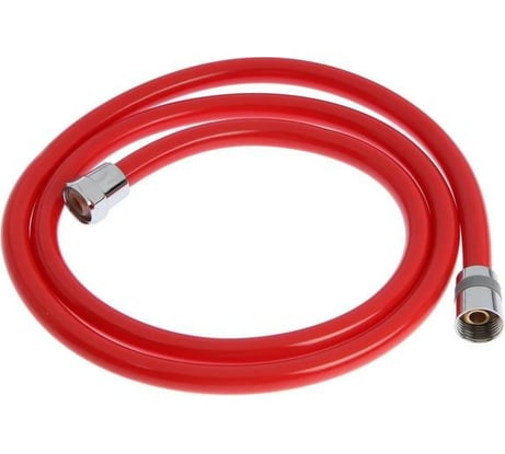 Душевой шланг ZEIN Z12PM, 150 см, антиперекручивание, латунные гайки, бордовый 5482431