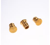 Заглушка для PE-X труб РОС радиальная латунь, Дн 16 (127-3764), 3 шт R0341569