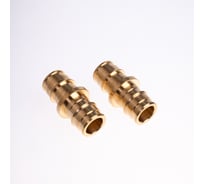 Муфта для PE-X труб РОС радиальная латунь, Дн 20 (127-3705), 2 шт R0341293