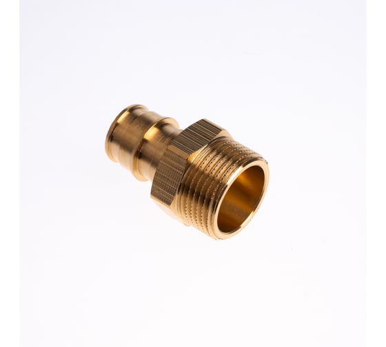 Муфта для PE-X труб РОС радиальная латунь, Дн 20x3/4 НР (127-3712) R0341378
