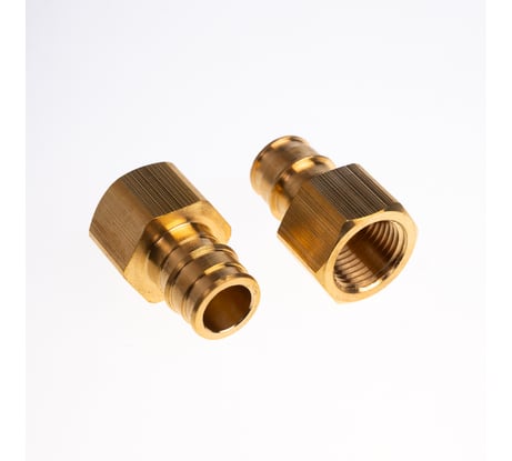 Муфта для PE-X труб РОС радиальная латунь, Дн 20x1/2 ВР (127-3719), 2 шт R0341446