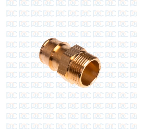 Муфта для PE-X труб РОС радиальная латунь Дн 25x3/4 НР (127-3715) R0341408