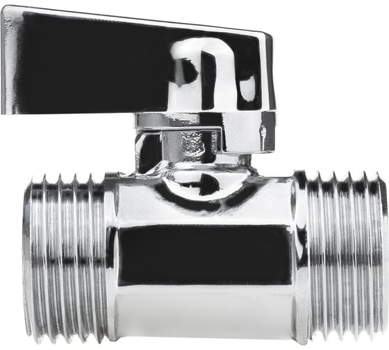 Кран-мини MPF POLISH 1/2" н/н, хром, латунь, ГОСТ ИС.081215