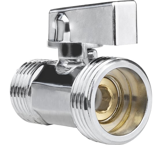 Кран-мини MPF 1/2x3/4 н/н, хром, латунь ИС.081216