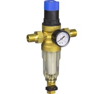 Промывной фильтр с редуктором и манометром для холодной воды TEBO 1/2 T-АБ.Фп.603.12.Х.CN