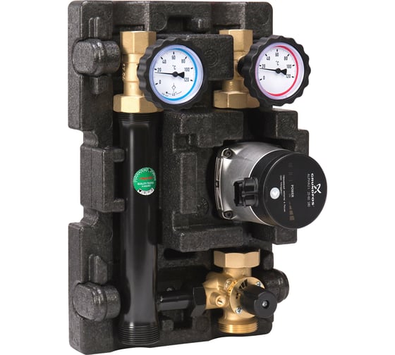 Насосно-смесительный модуль Huch EnTec Eco2 MK DN25 с насосом Grundfos UPM3 HYBRID 25-70 101.35.025.04 GF * 1