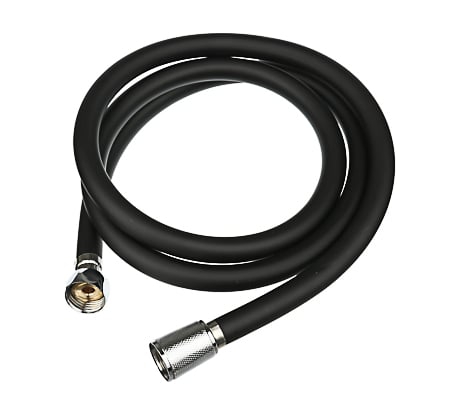 Шланг для душа RAIN 150 см., 1/2"-1/2", ПВХ, латунь, антитвист, черный 569-037