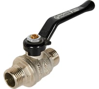 Кран шаровой BUGATTI Oregon 03250020 (ручка-рычаг алюминий) нар-нар резьба RG008TC8LV47RT