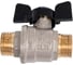 Кран шаровой BUGATTI Oregon 03270022 (ручка-бабочка) нар-нар резьба 1/2 RG008TC8M1E5QH 3