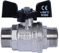 Кран шаровой (ручка-бабочка) BUGATTI 03270027 Oregon нар-нар резьба 3/4 RG008TC8M247BU