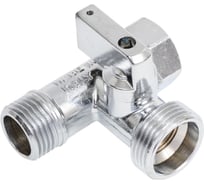 Кран шаровой-тройник для подключения сантехнических приборов BUGATTI 08770004 Miami RG008UKM8Q0D67