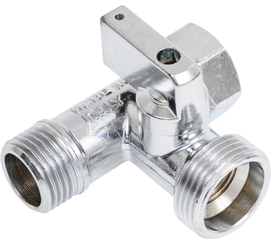 Кран шаровой-тройник для подключения сантехнических приборов BUGATTI 08770004 Miami RG008UKM8Q0D67 1