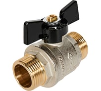 Кран шаровой (ручка-бабочка) BUGATTI 03270032 Oregon нар-нар резьба 1 RG008TC8M2QJLK