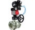 Кран шаровой DN.ru 316-316-PTFE-F-ISO-R Ду250 Ру16, пневмопривод, пневмопозиционер, редуктор D160-60716 1