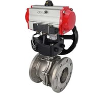 Кран шаровой DN.ru 316-316-PTFE-F-ISO-R Ду250 Ру16, пневмопривод, пневмораспределитель, редуктор D160-60835