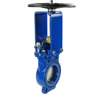 Шиберная ножевая задвижка DN.ru GGG40-SS304-NBR-2W-W ДУ150 Ру16 двухсторонняя со штурвалом D040-03170